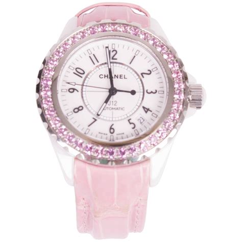 chanel watches pink sapphire|chanel black ribbon watch.